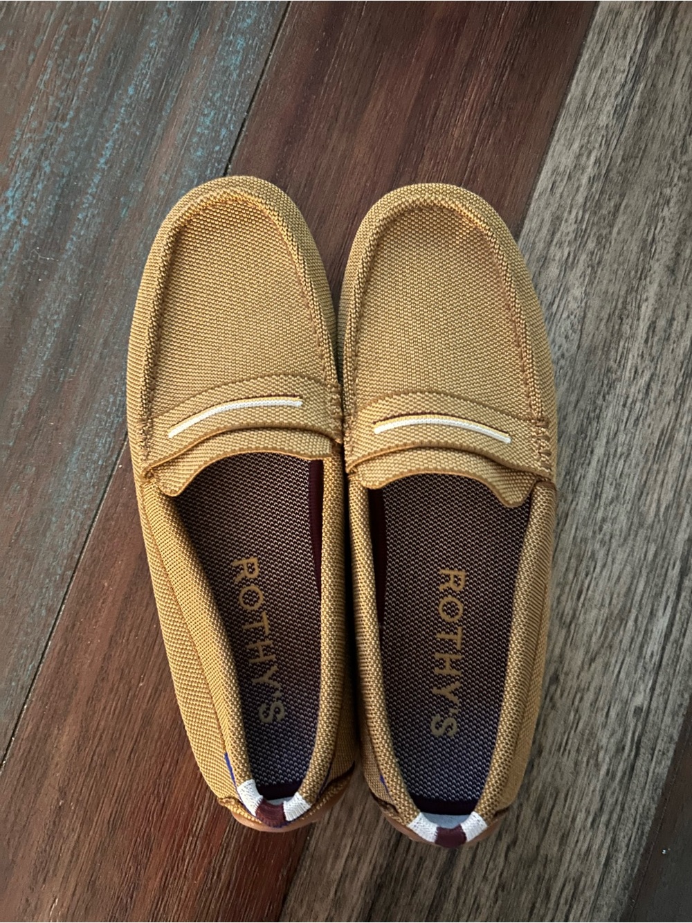 Rothy's Mustard Yellow Slip-On Loafers